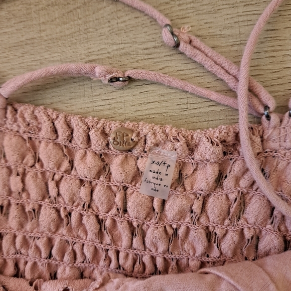 FREE People Pink FP One Adella Slip Lace Dress XS - Picture 5 of 7